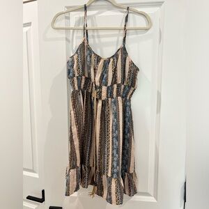 Patterned Mini Dress